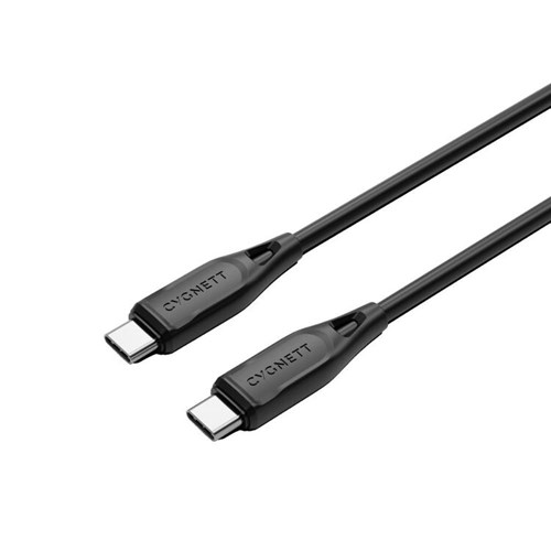 CYGNETT USB C TO USB C 1 METRE Charger Cable Black